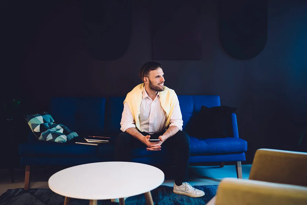 Coworker Resting Comfortable